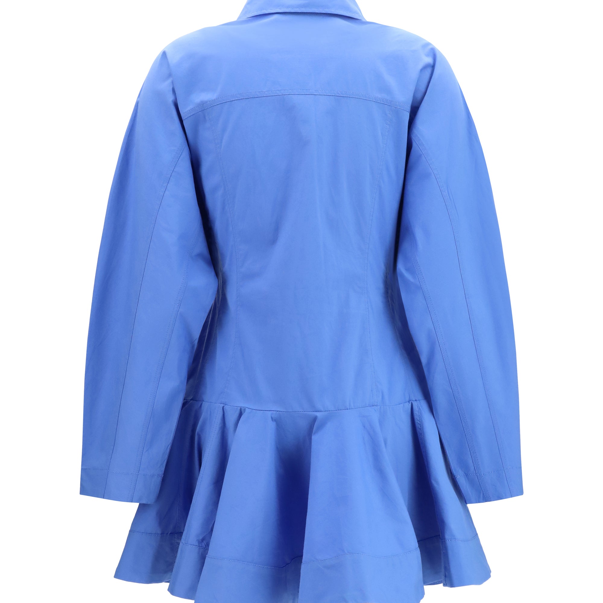 Cotton Shirt Dress with balloon skirt