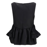 Ruffled peplum Top