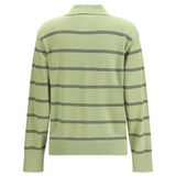 Merino wool striped polo Sweater