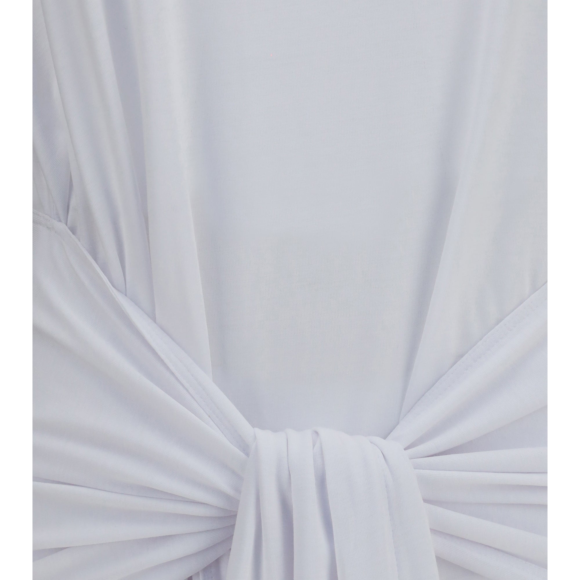 Draped-waist jersey T-shirt