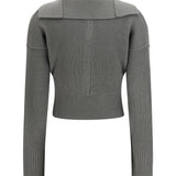 Euca Virgin Wool Sweater with V neck