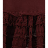 Wool crinoline ruffle mini Skirt