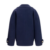 Double-breasted wool Coat with buttons