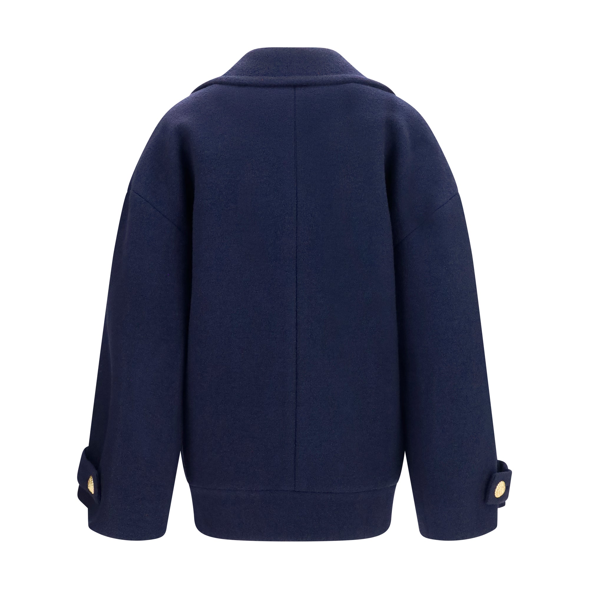 Double-breasted wool Coat with buttons