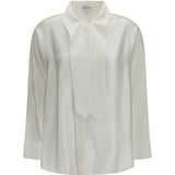 Oversized fluid silk satin Shirt