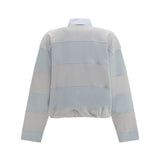 Striped Polo Sweatshirt