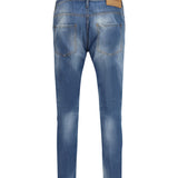 Cotton Jeans with logo application