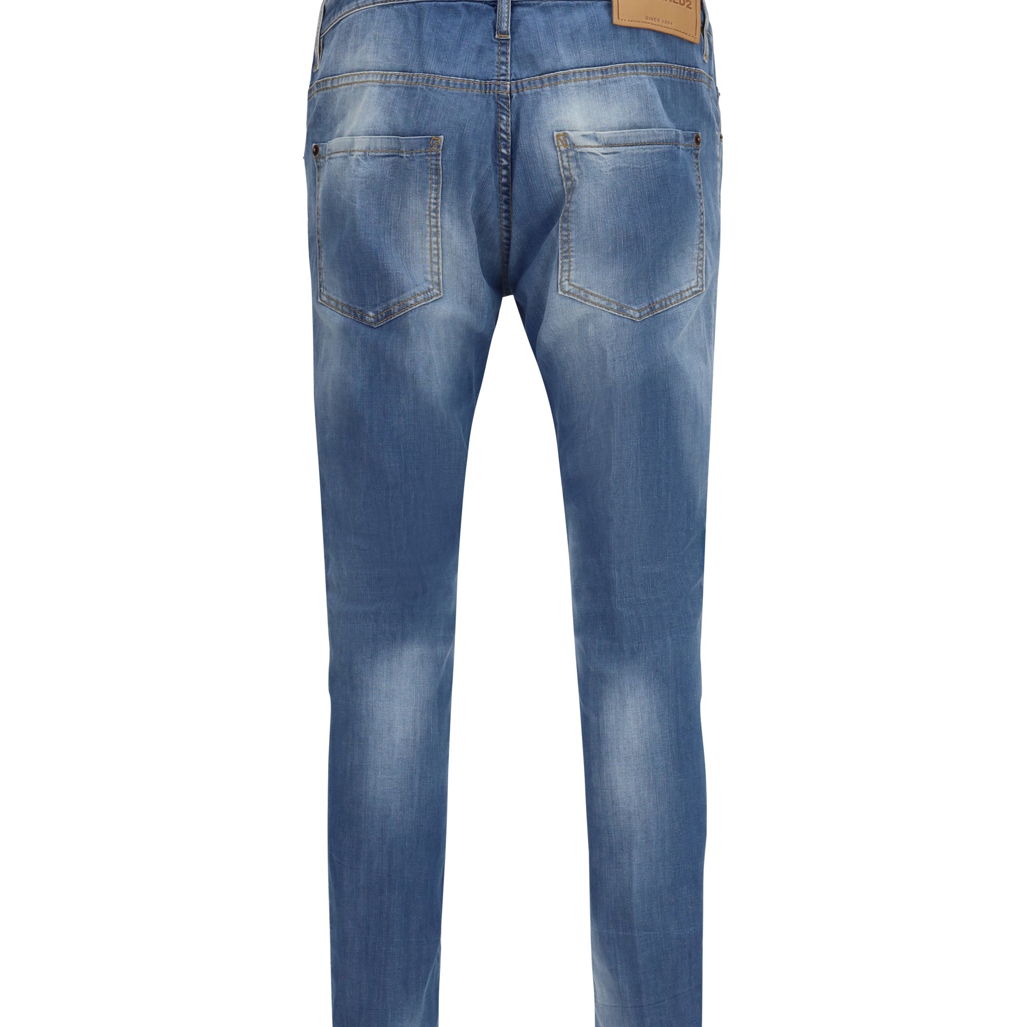 Cotton Jeans with logo application