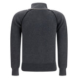 Lanya logo and zip Cardigan