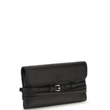 Leather Wallet with buckle detail