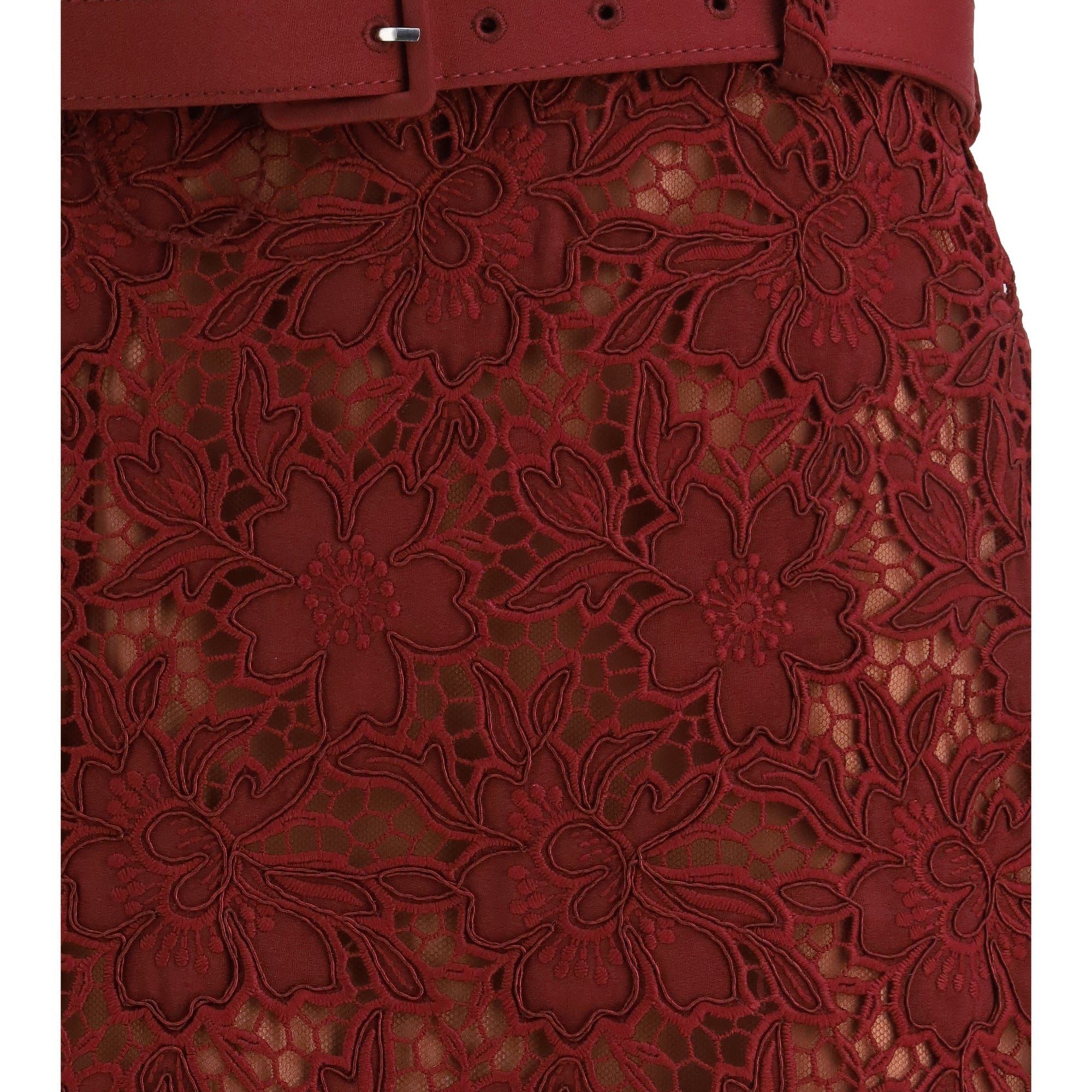 Guipure lace midi Skirt