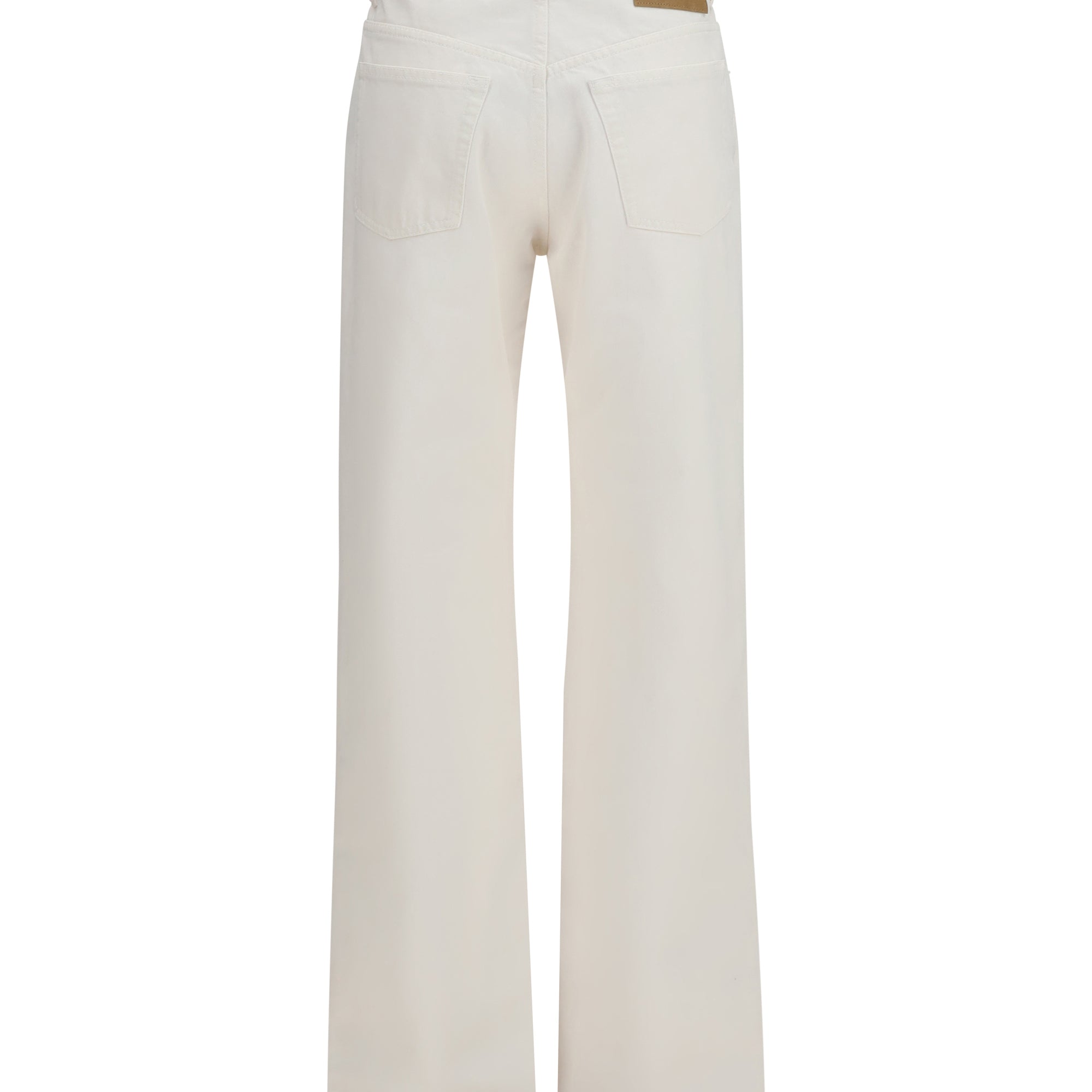 High-rise straight-leg Jeans in cotton