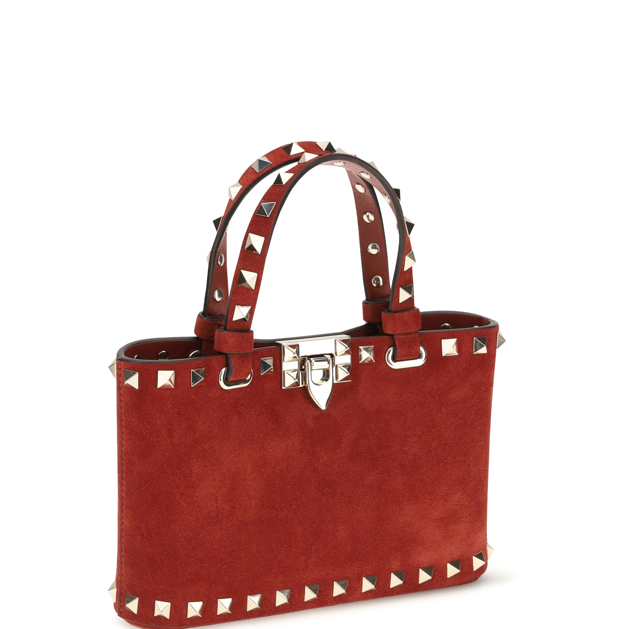 Suede Rockstud mini Handbag