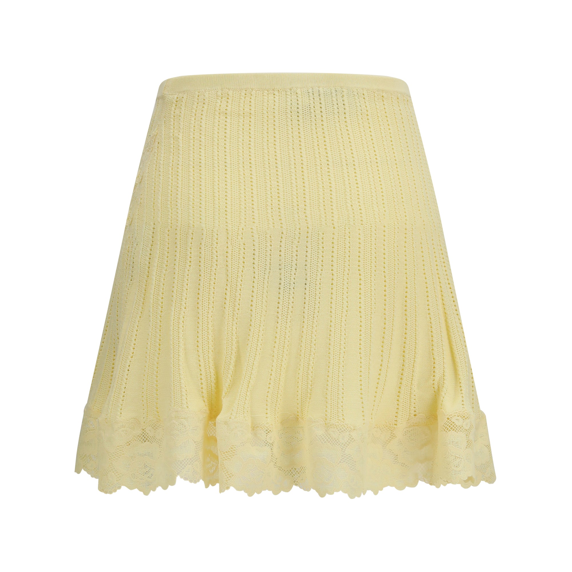 Pointelle knit mini Skirt