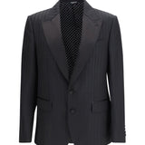 Striped peak-lapel Blazer