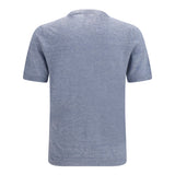 Linen and cotton crewneck T-shirt