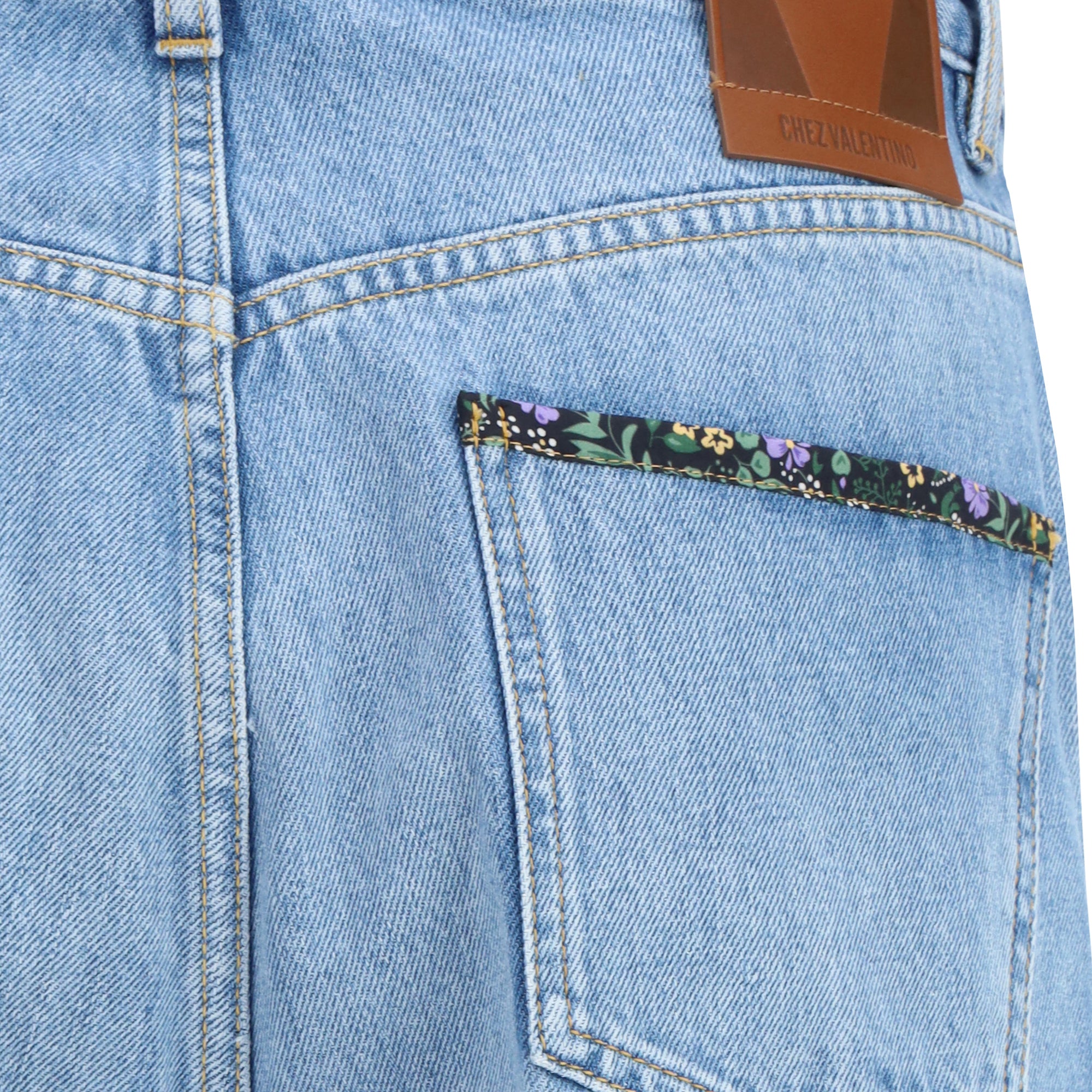 Jeans with floral details