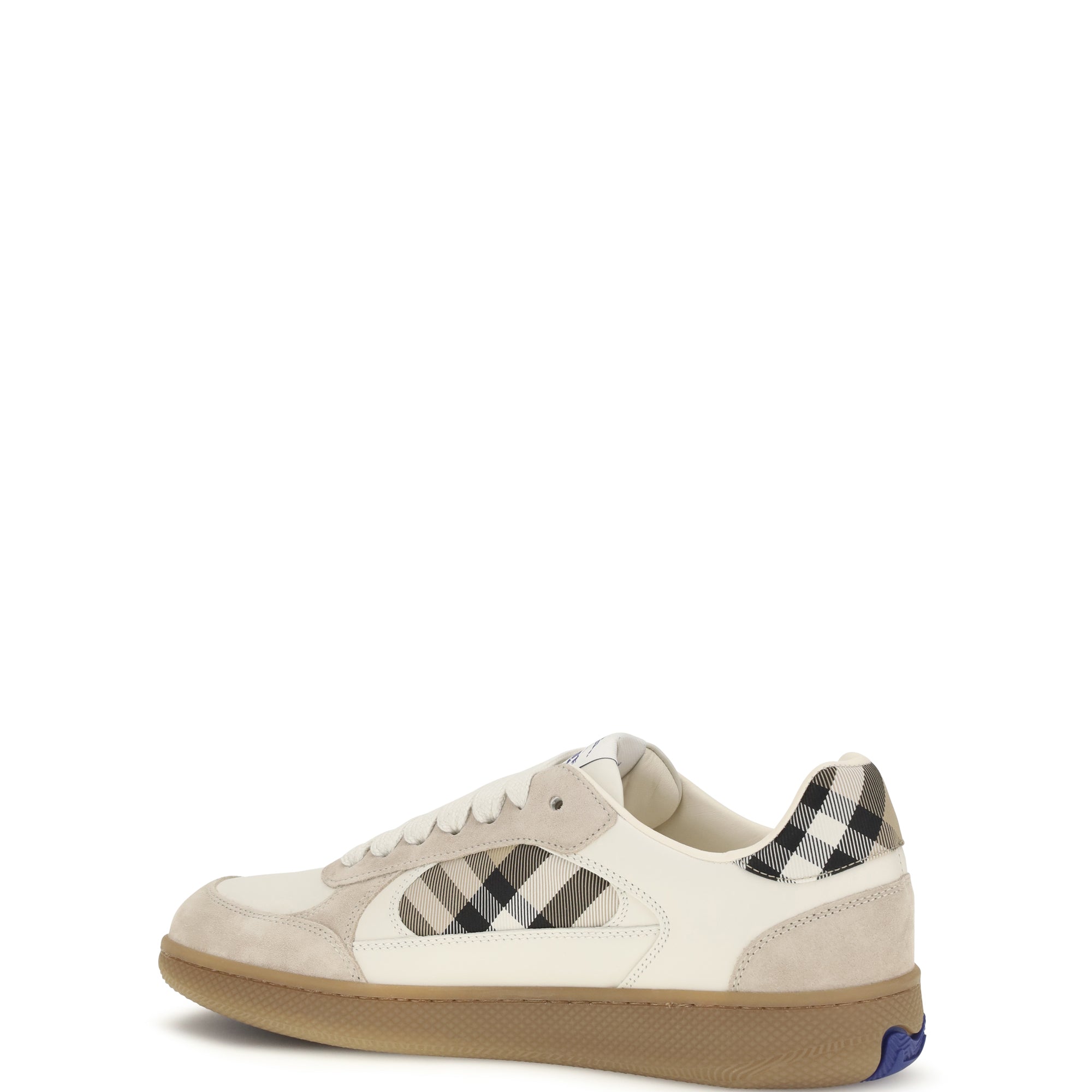 Terrace leather and Check Sneakers