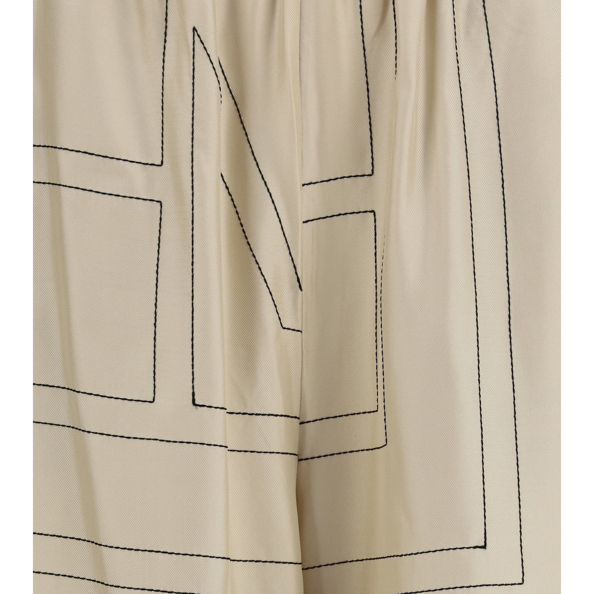 Silk monogram Pants