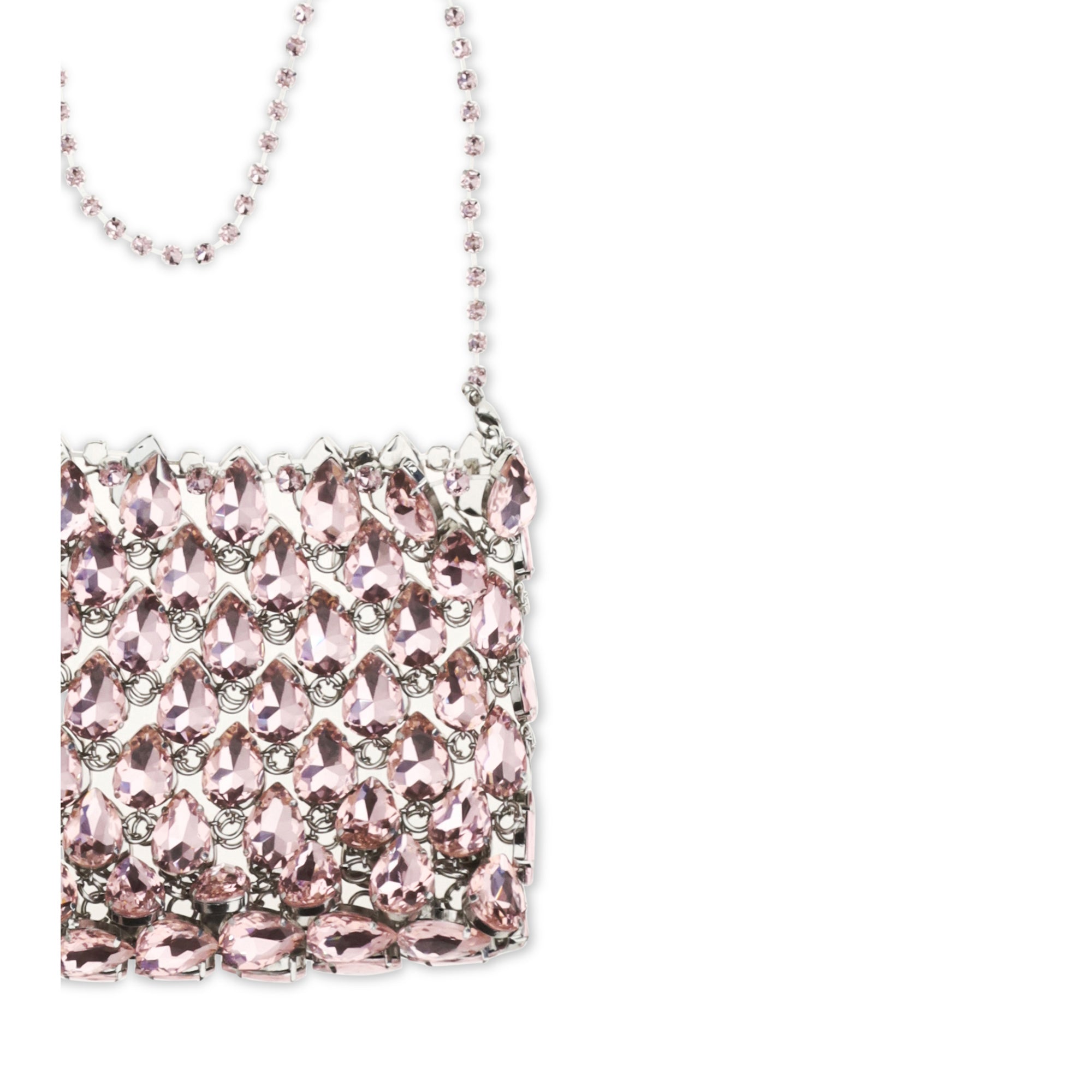 Crystal mesh Pouch