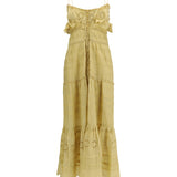 Paule long ruffled Dress