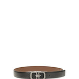 Reversible leather Belt with logo