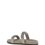 Laurel leaf monili-embellished Slides