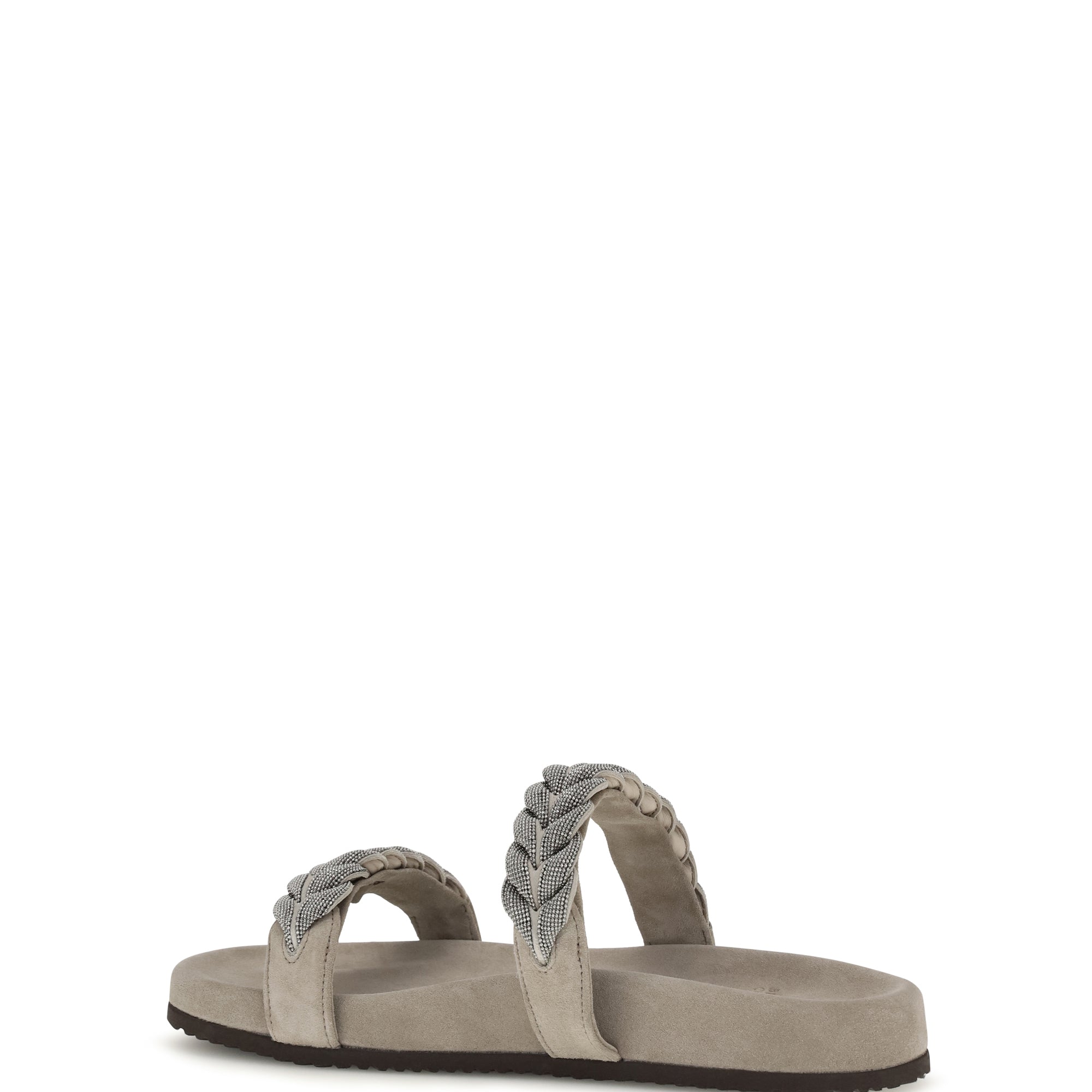 Laurel leaf monili-embellished Slides