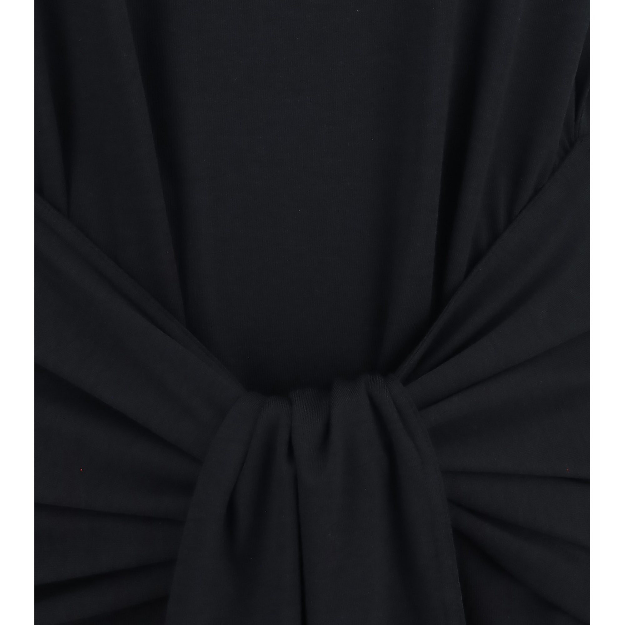 Draped-waist jersey T-shirt