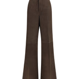 Wide-leg suede Pants