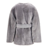 Shearling belted Coat