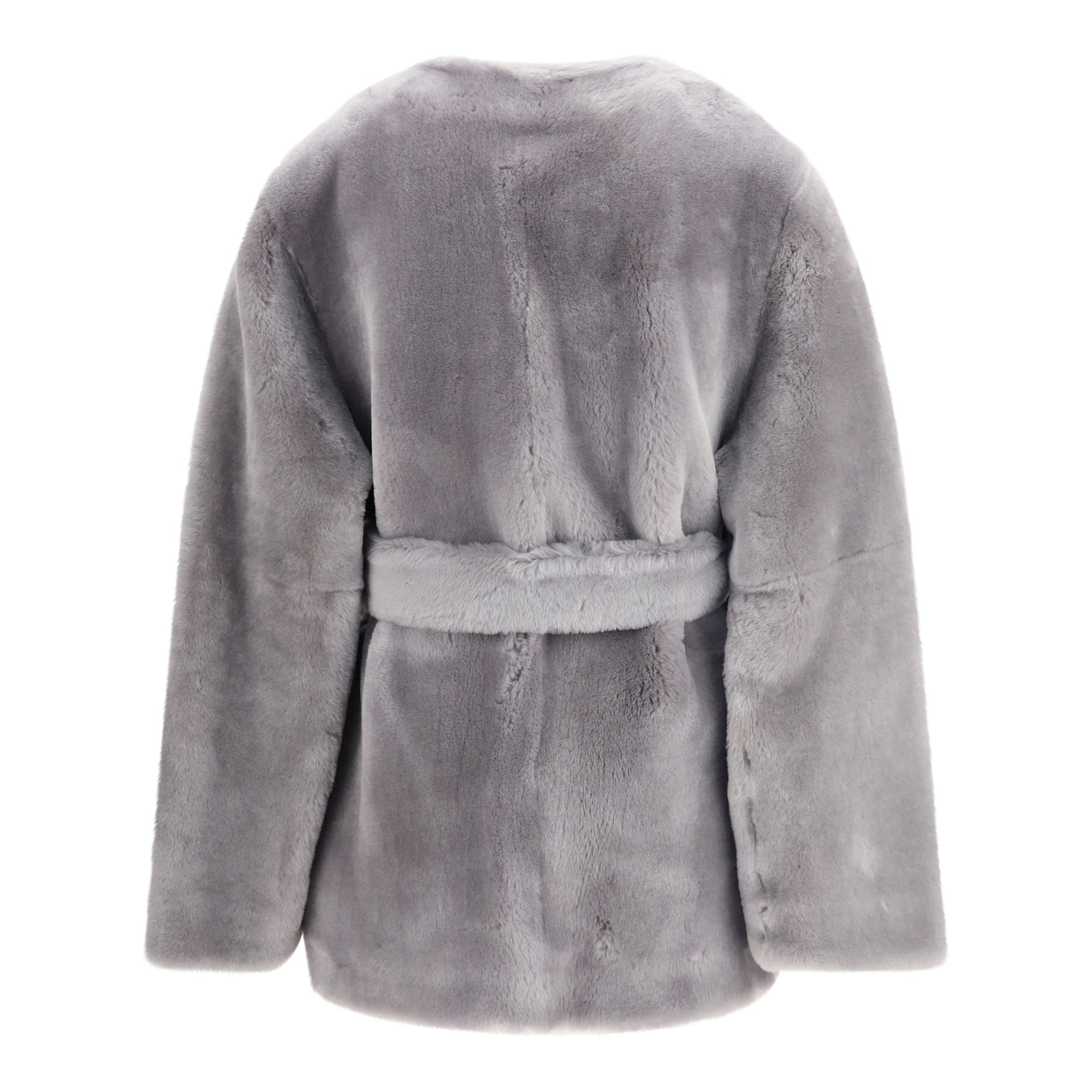 Shearling belted Coat
