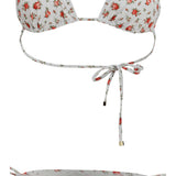 Triangle Bikini with Roselline print
