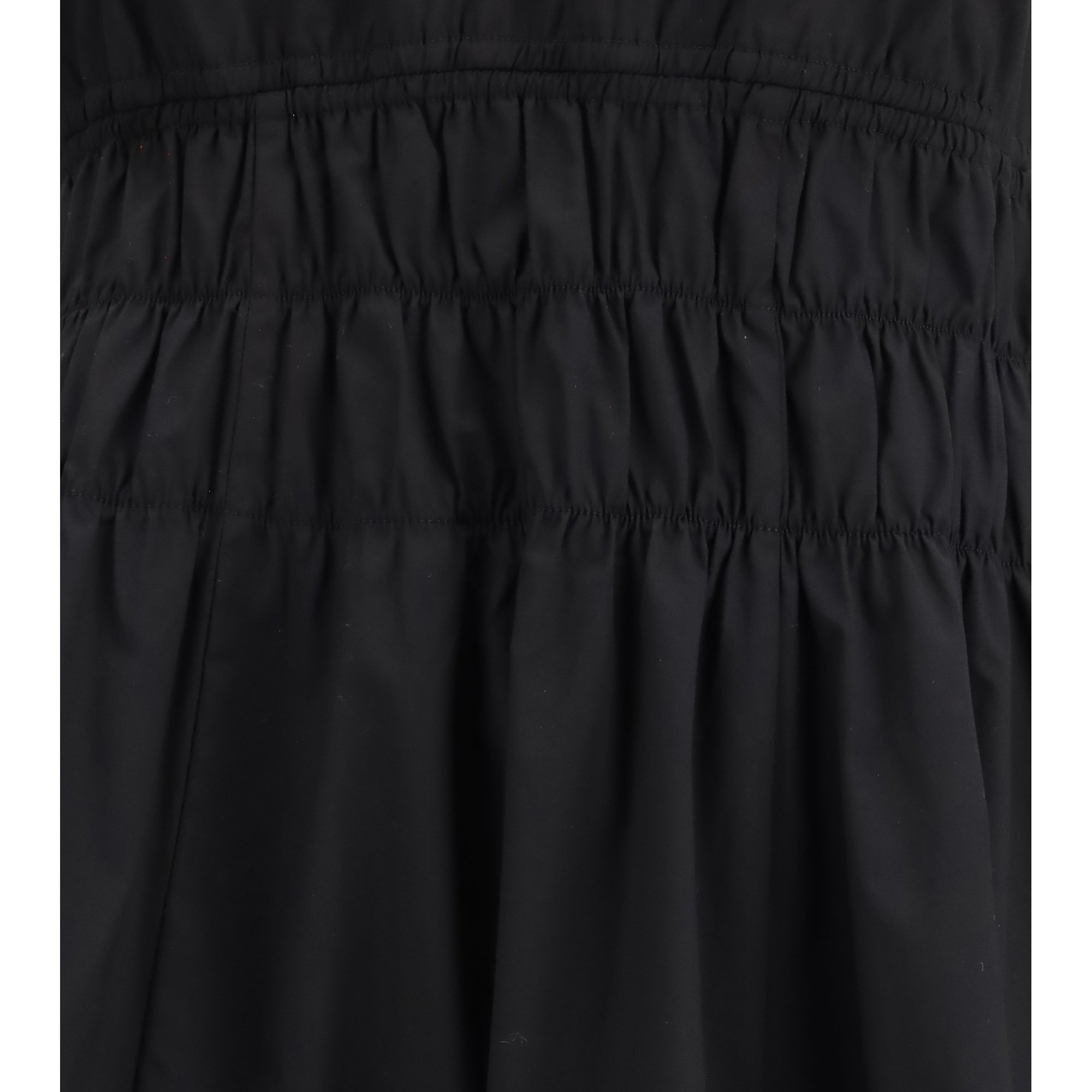 Shirred V-neck Dress