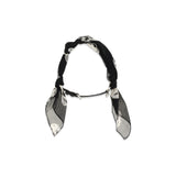 Double-wrap Skull Scarf Bracelet