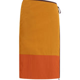 Tie-detail colour-block Skirt