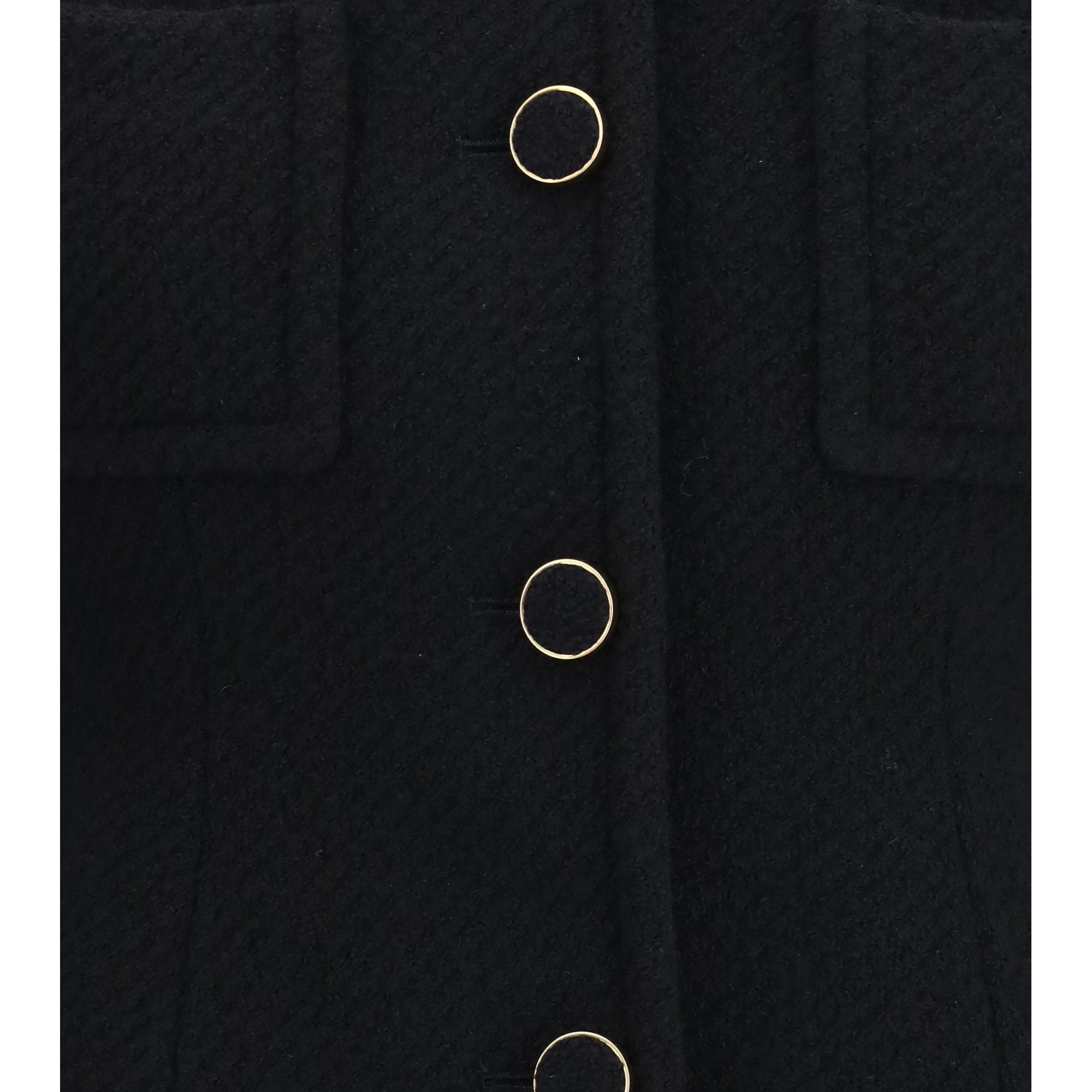 Cropped single-breasted Blazer with fabric buttons