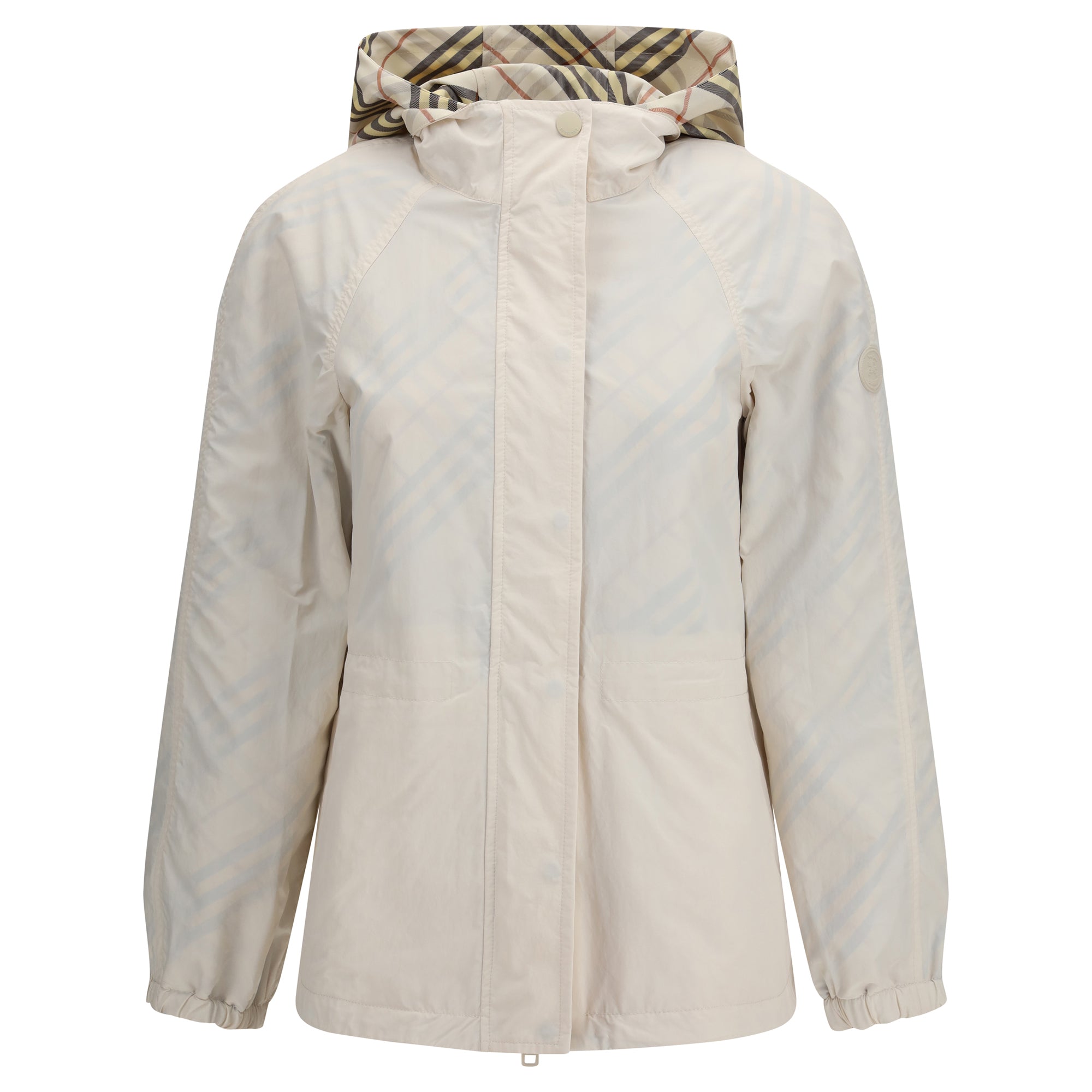 Reversible Check Hooded Jacket