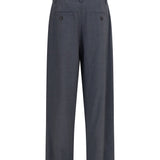 Tropical wool tailored Pants with Monili detail