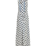 Sleeveless maxi Dress with back bow