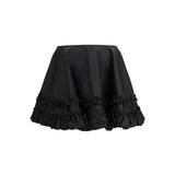 Duchesse Nylon Mini Frill Skirt