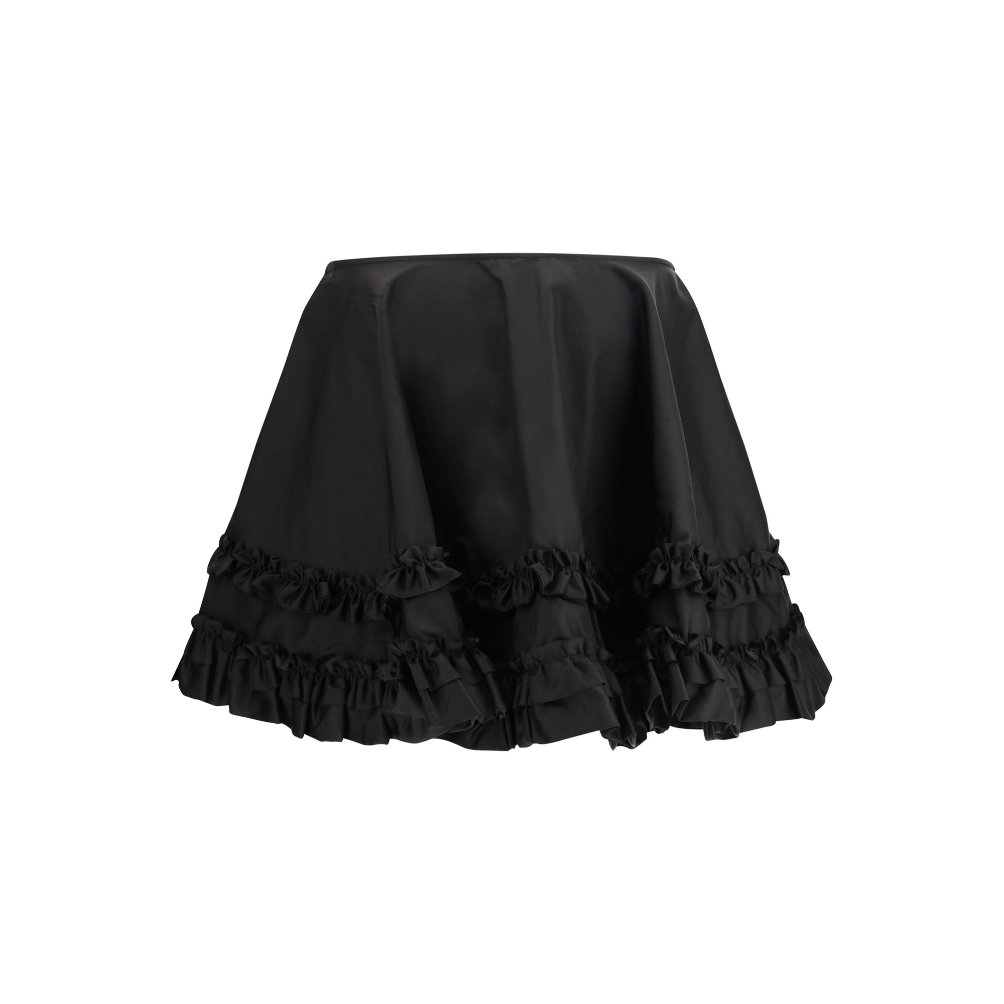 Duchesse Nylon Mini Frill Skirt