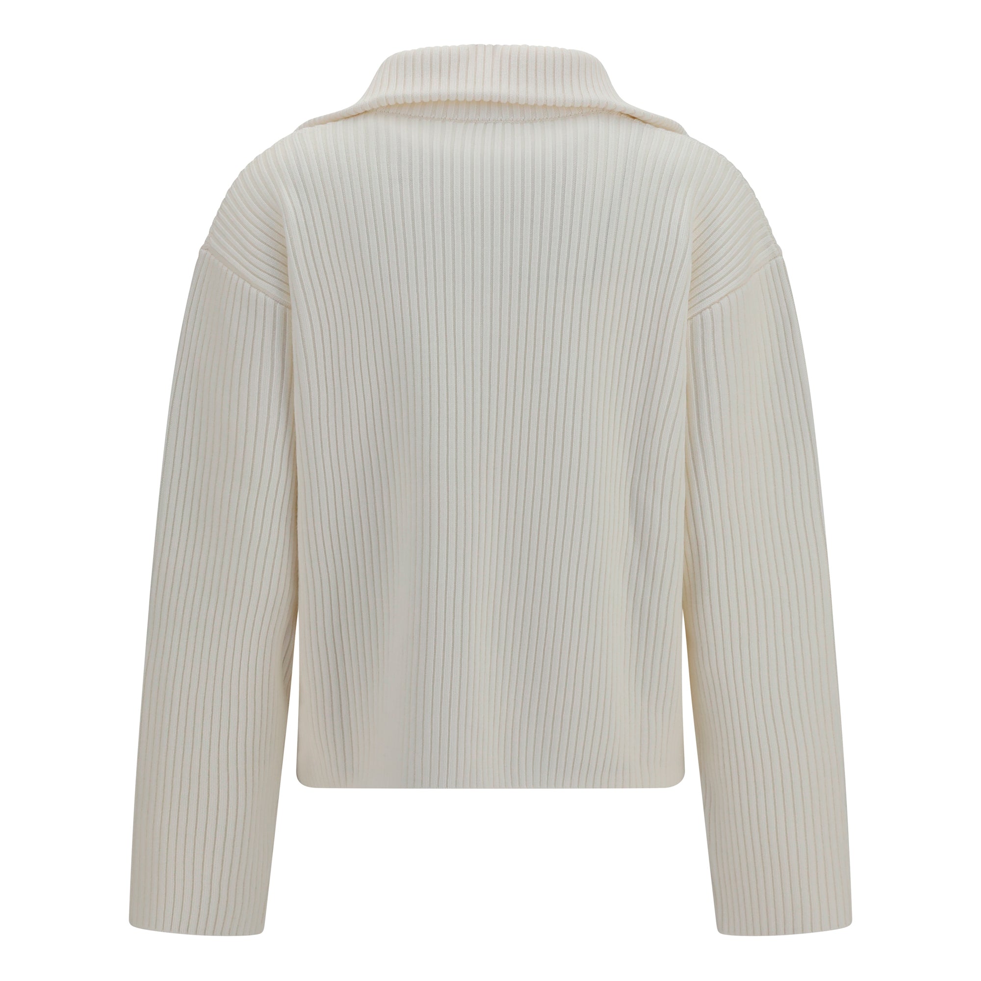 Ribbed zip Sweater
