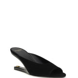 Suede open-toe Mules