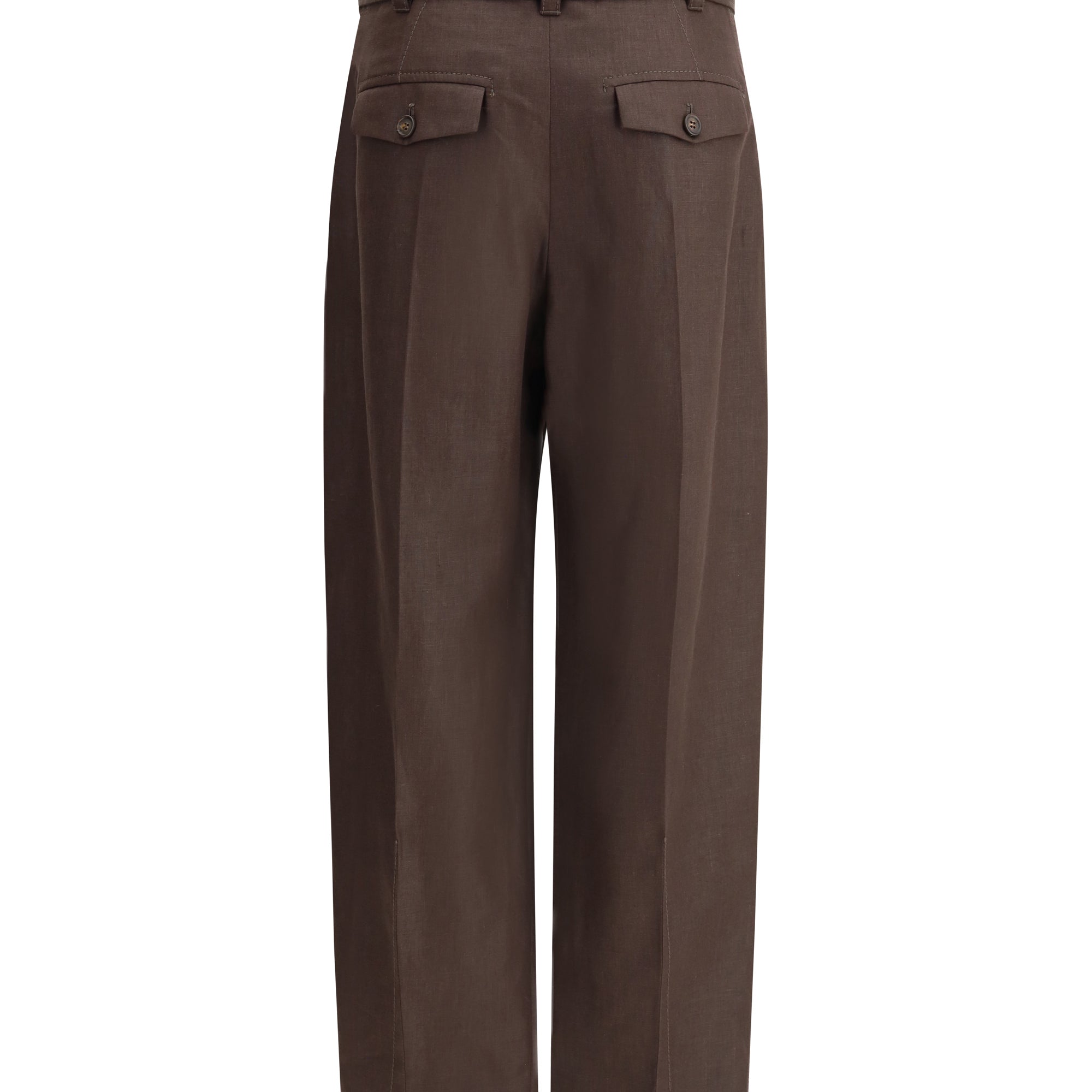 Belted linen Pants